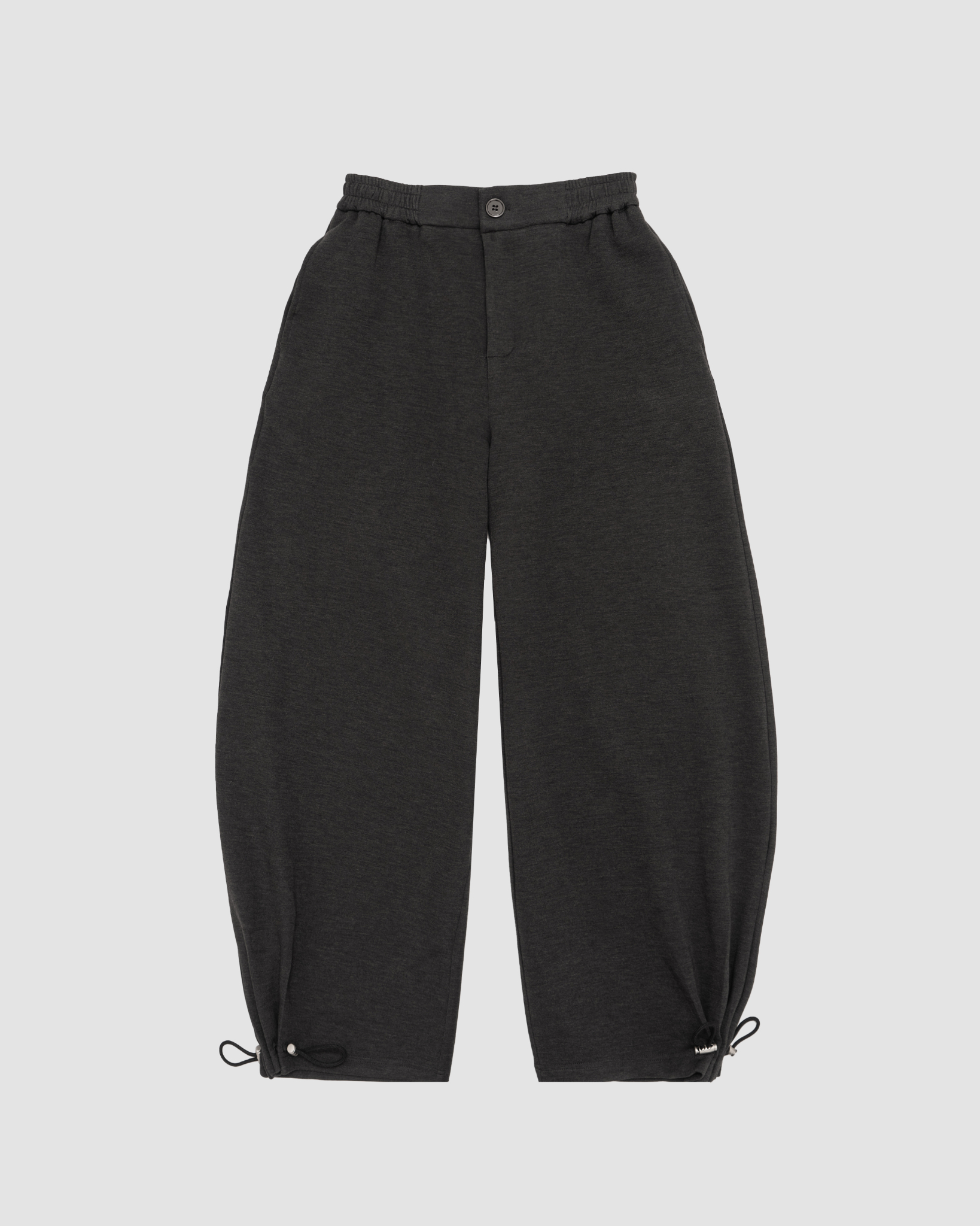 Selected Grey String-pleat Sweatpants