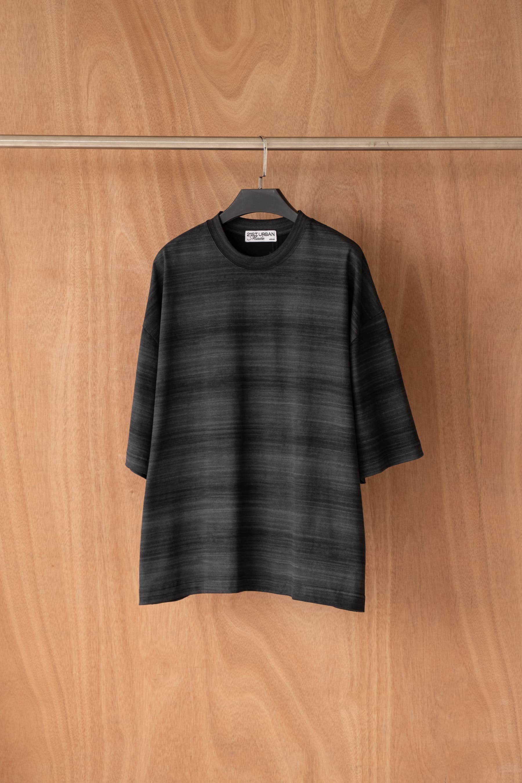 21ST URBAN Black Liquid Stripe T-shirt
