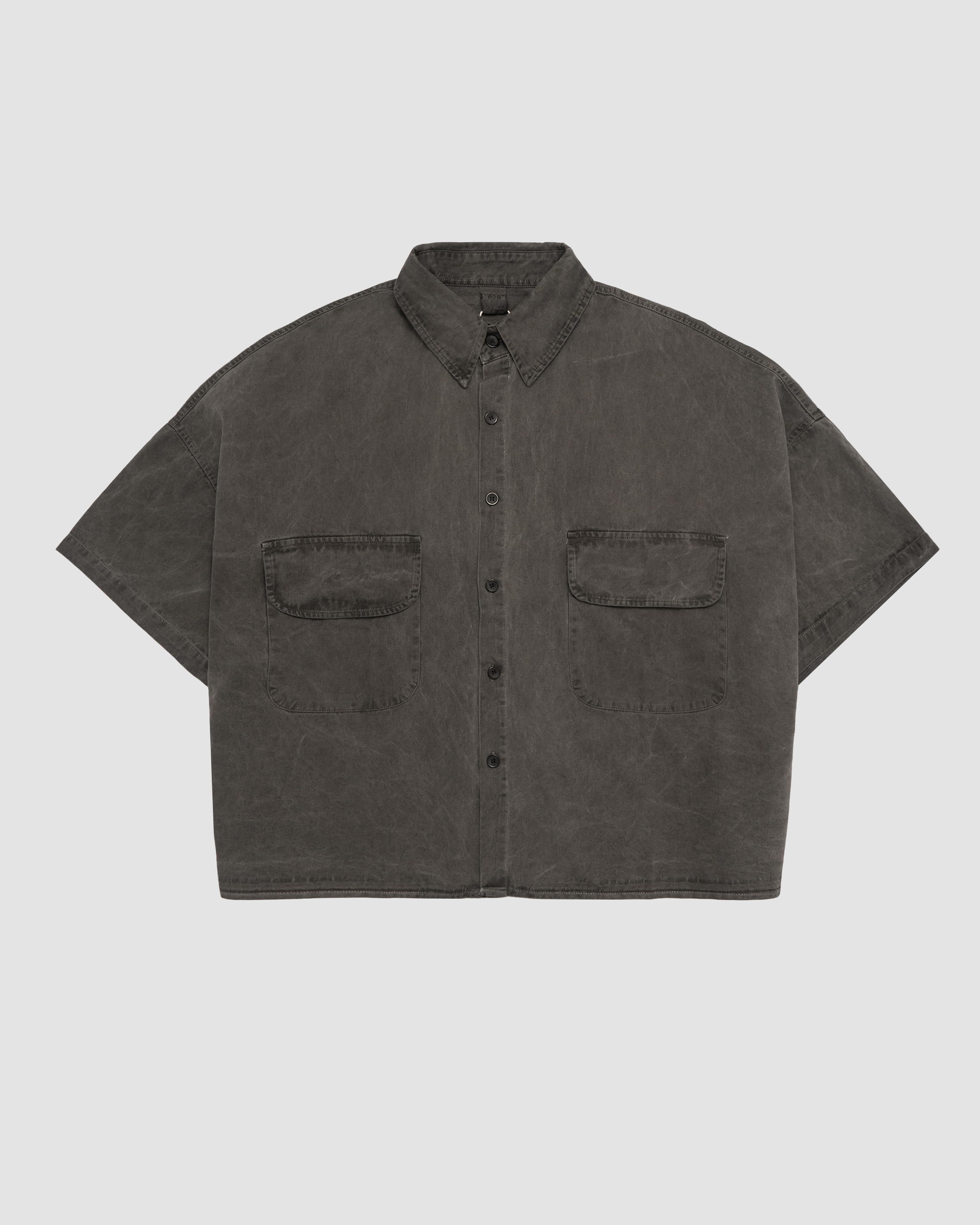 Selected Dark Grey Dying Half Shirt