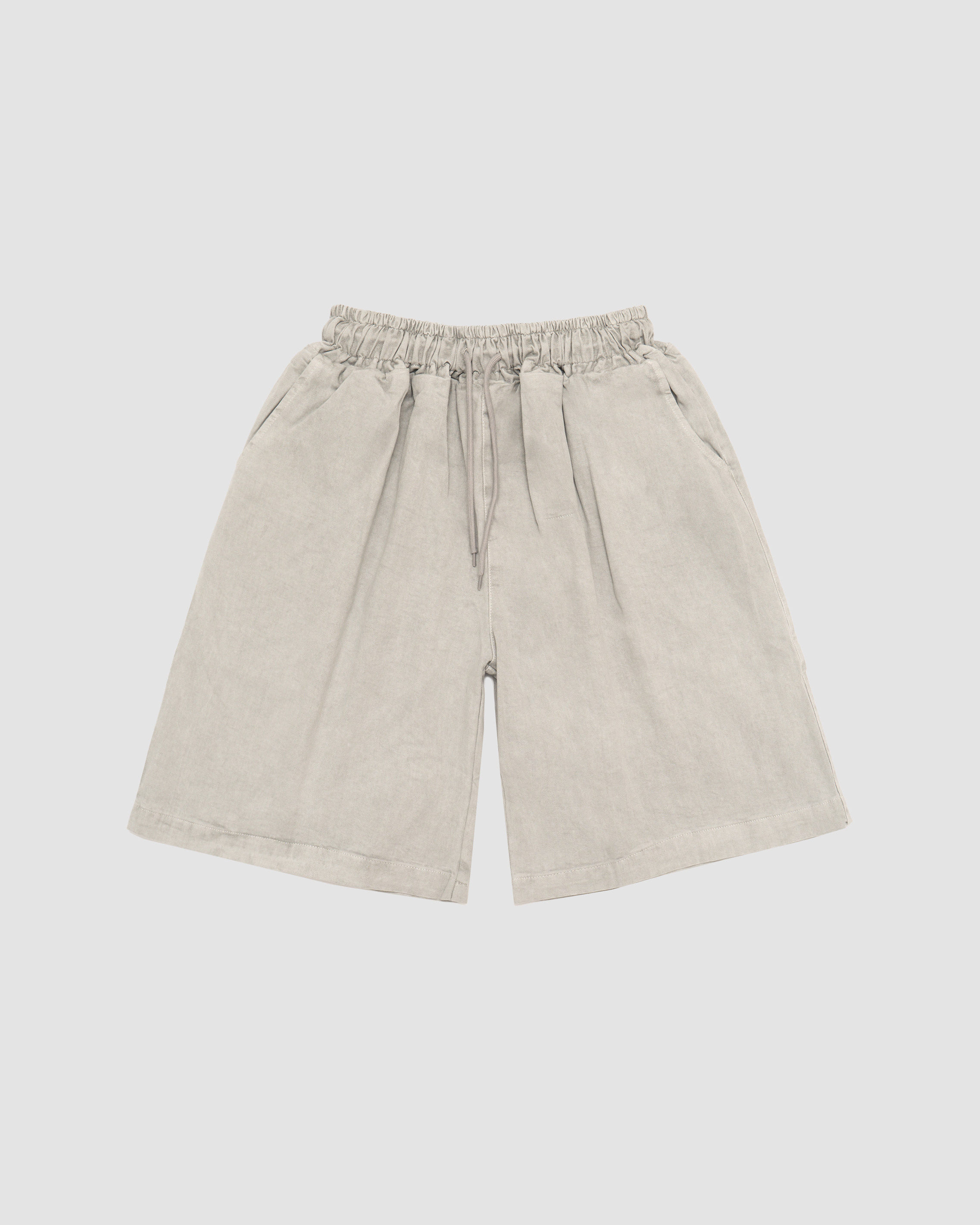 Selected Light Grey Dying Short