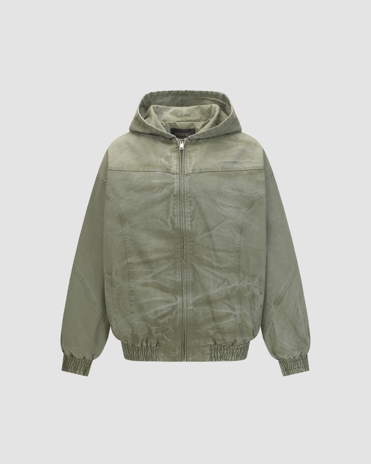 Selected Moss Green Time-stained Jacket