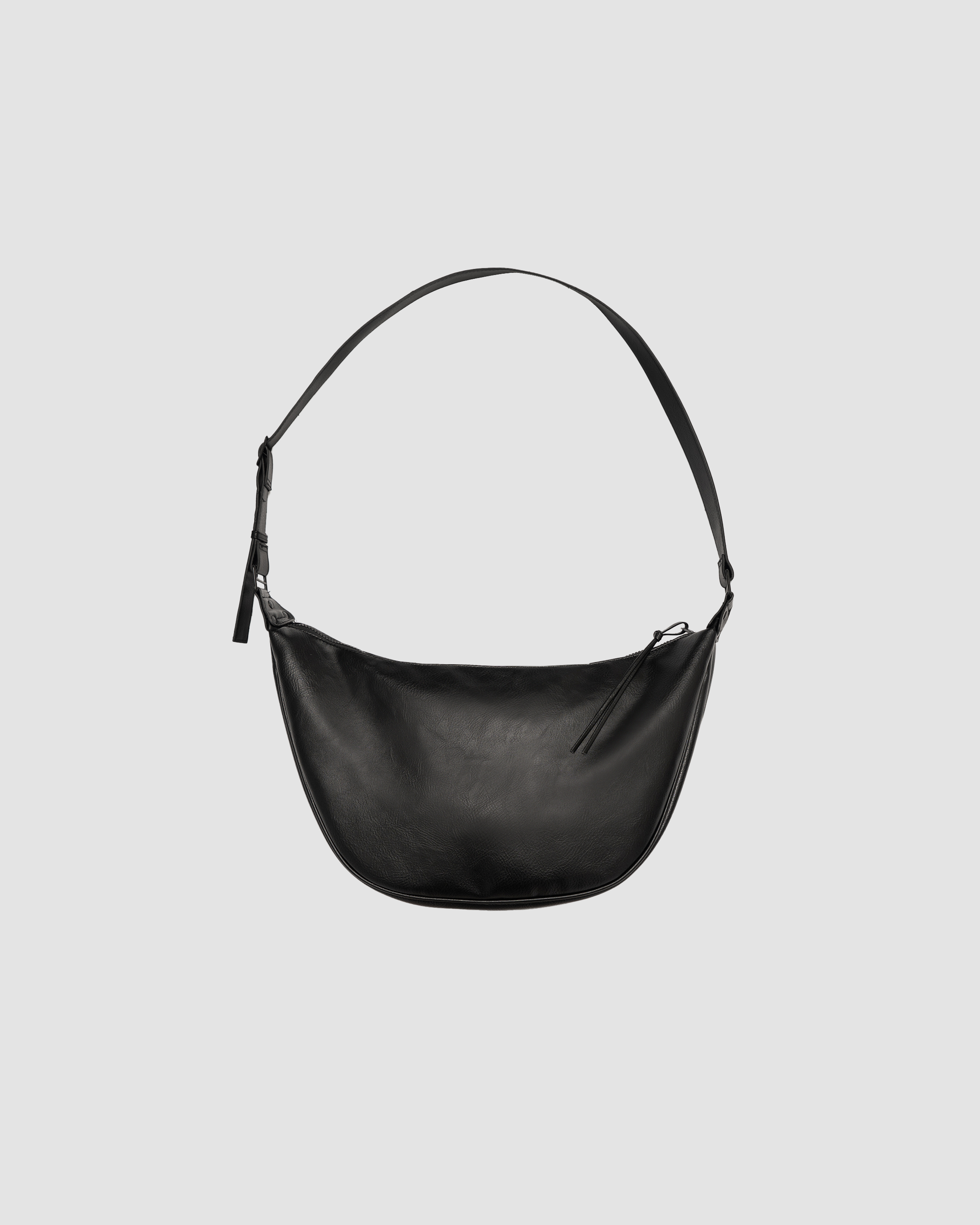Selected Black Halfmoon Cross Bag