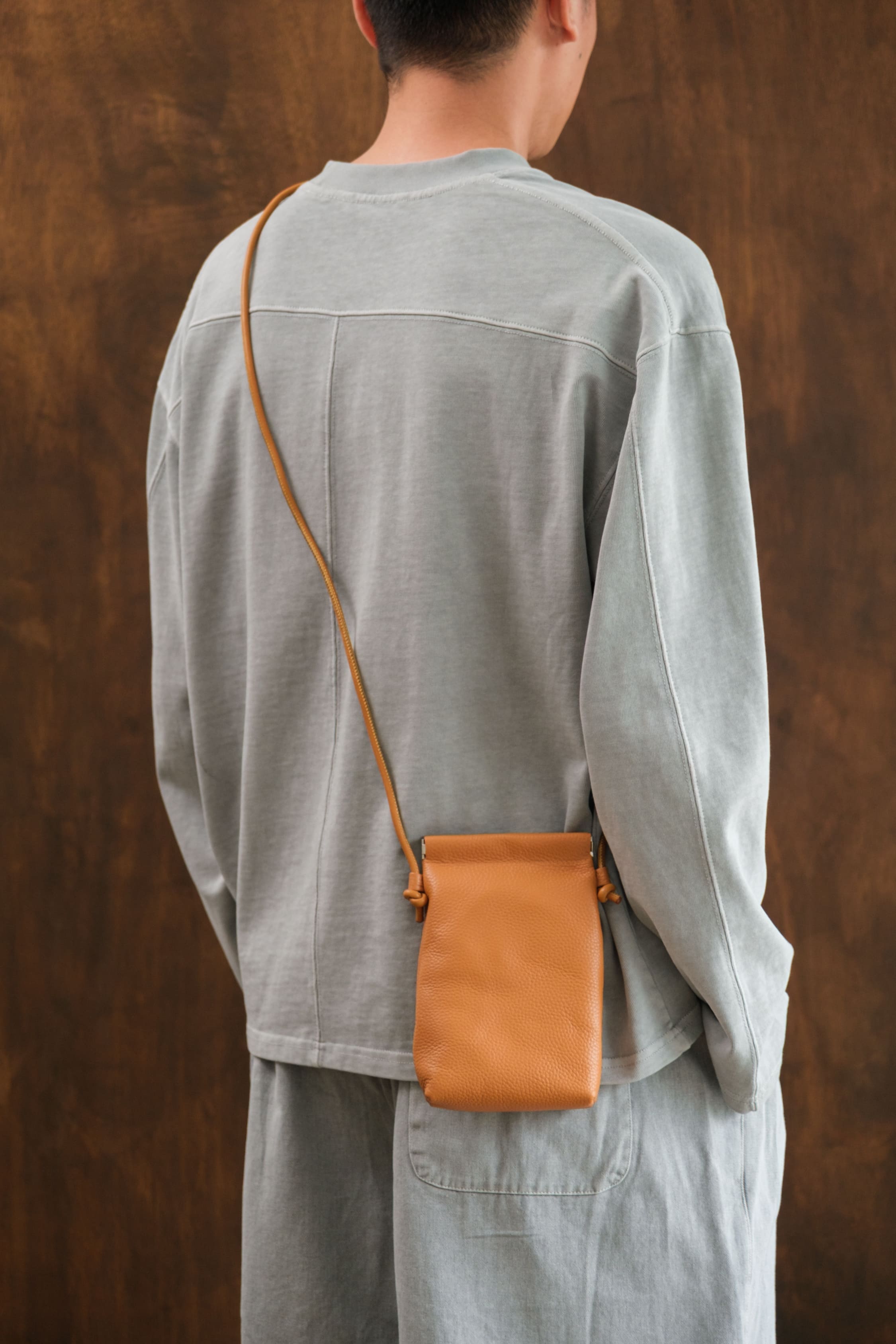 Selected Brown Meca Phone Bag