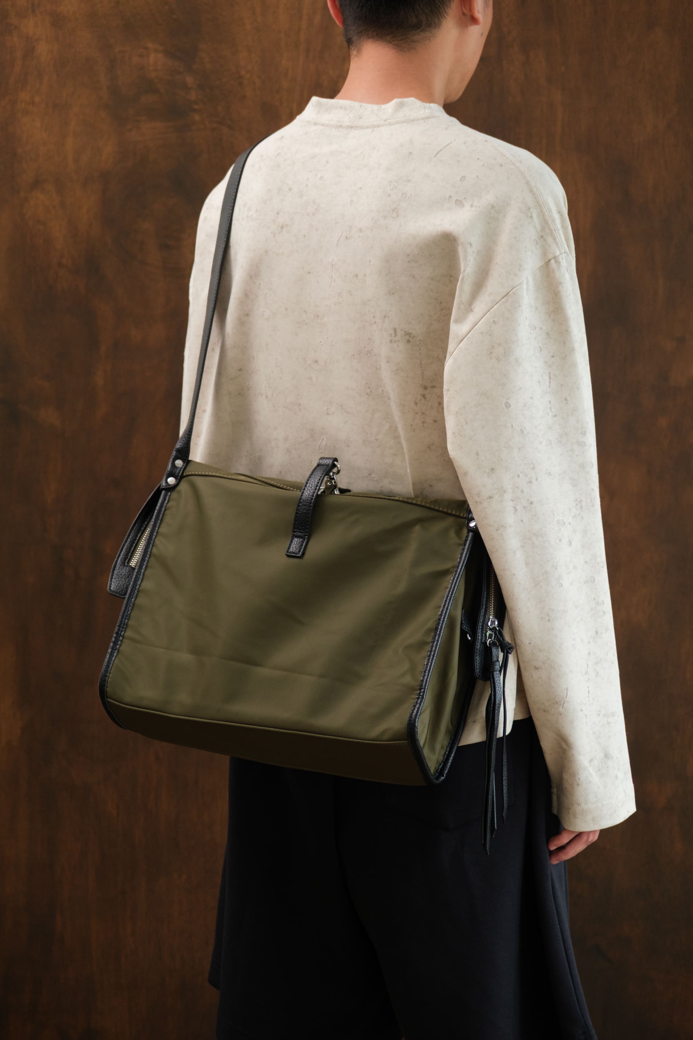 Selected Moss Green Drop Shoulder Bag