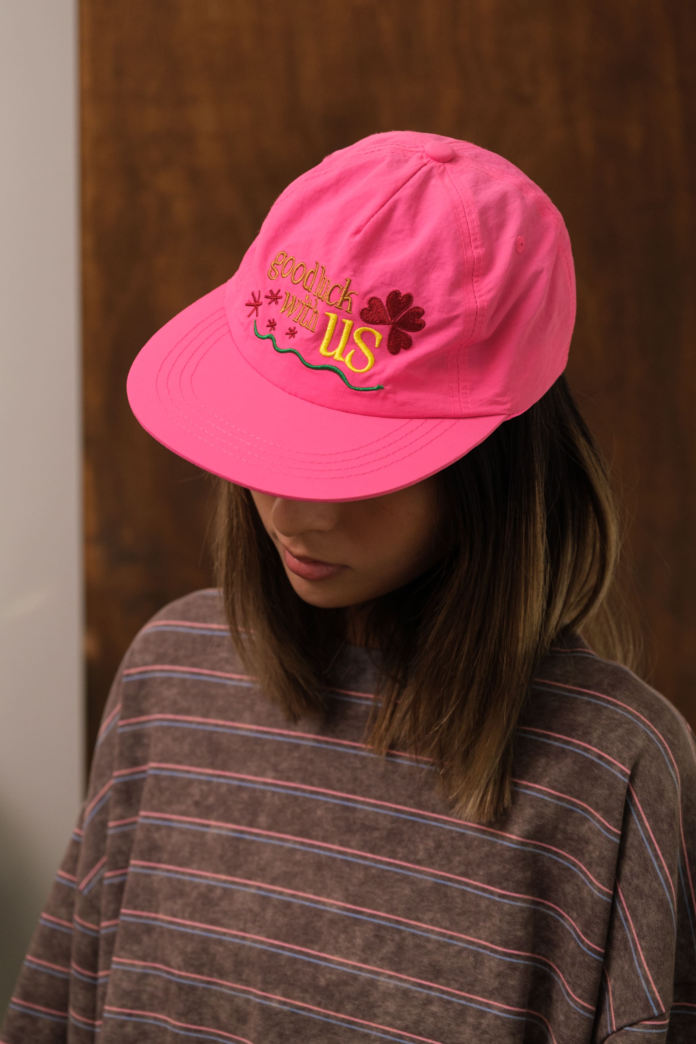 Selected Pink Good Luck Cap