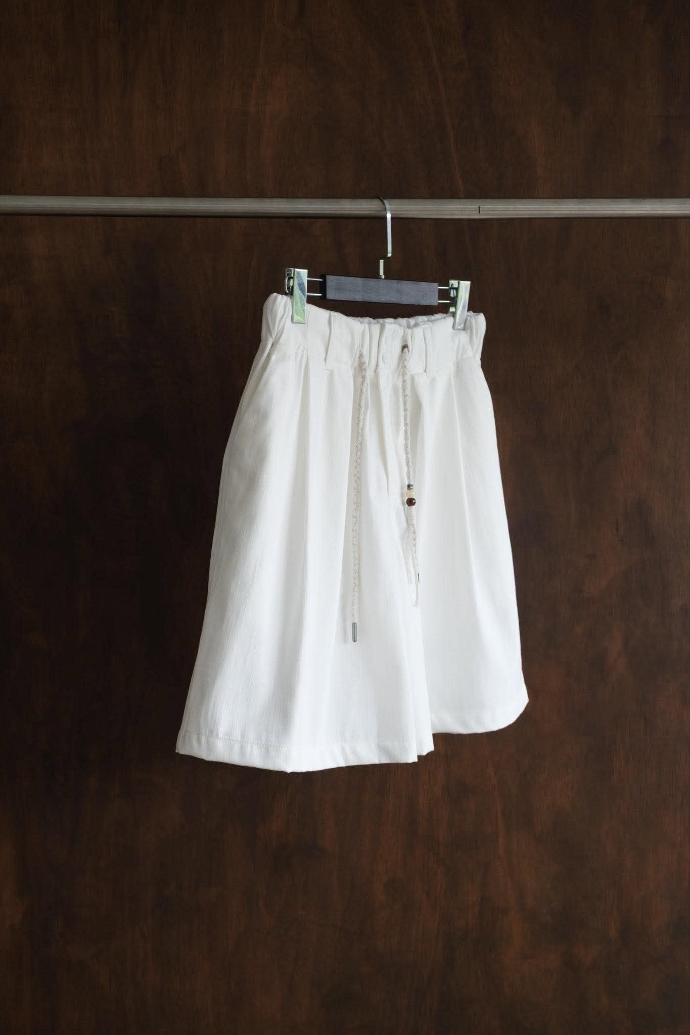 PAPA White Denim Alter Short