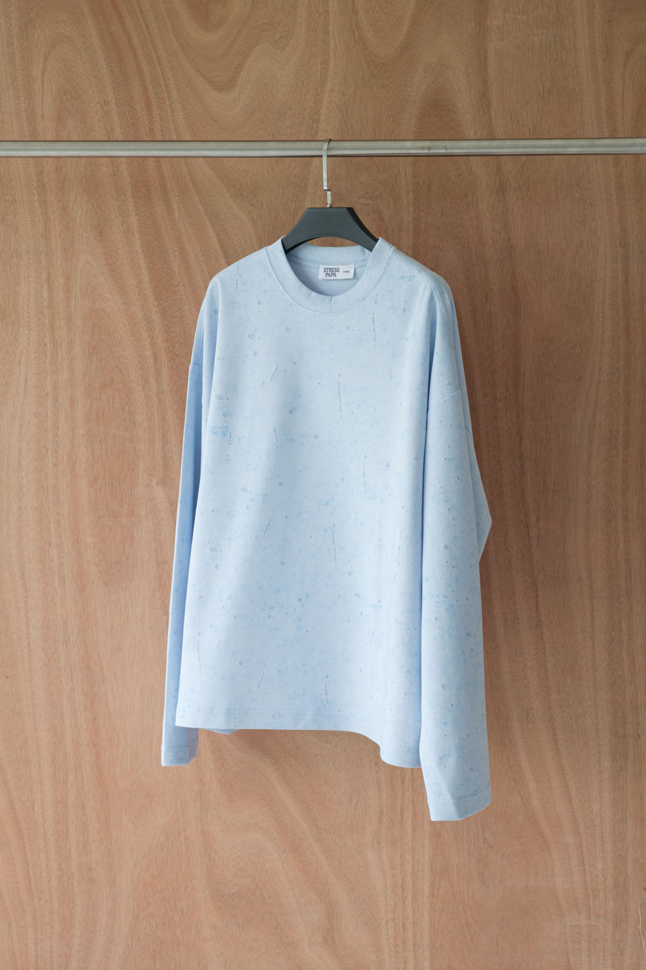 STRESS PAPA Baby Blue Acient Longsleeves