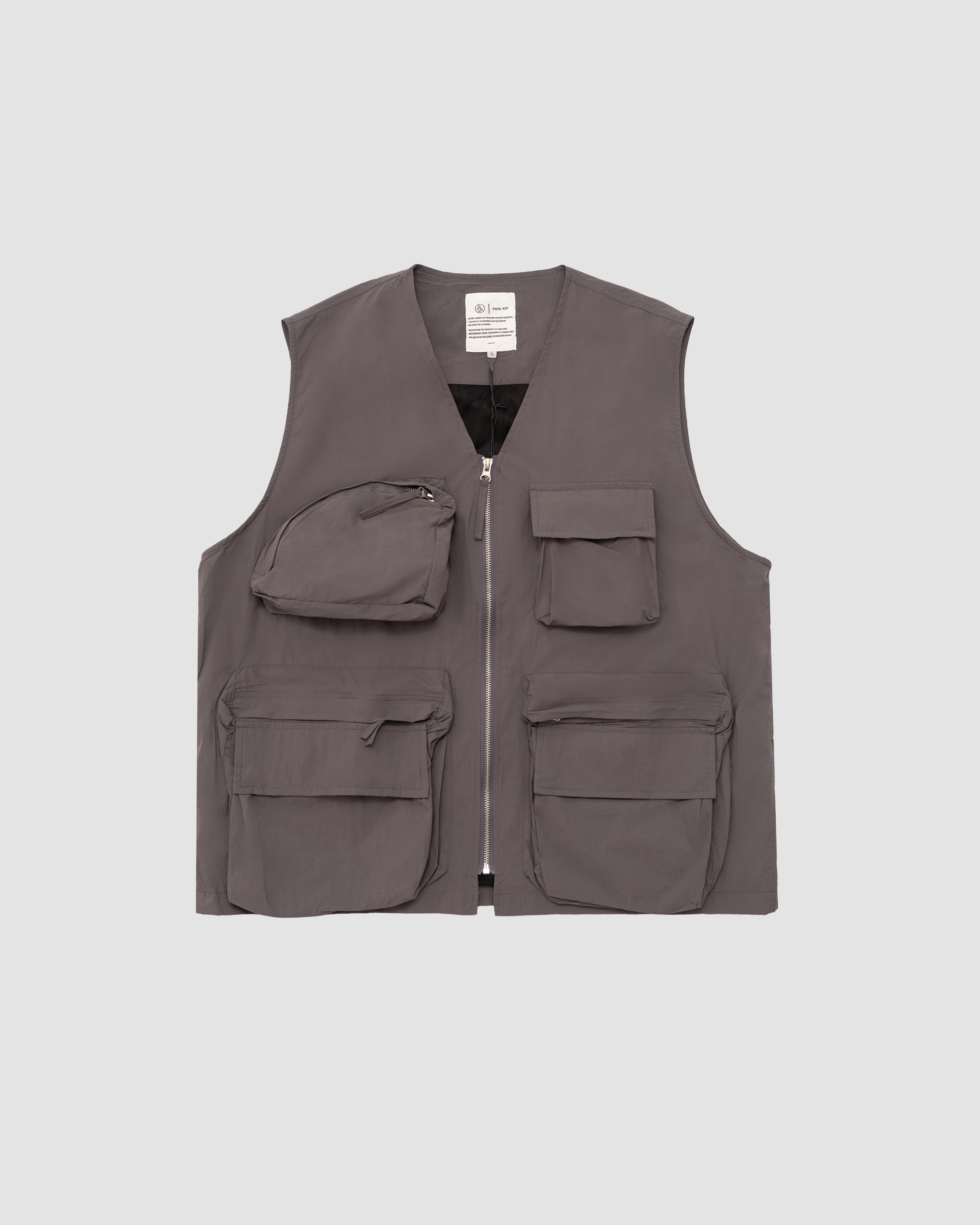 Selected Grey Bach Ultility Vest 