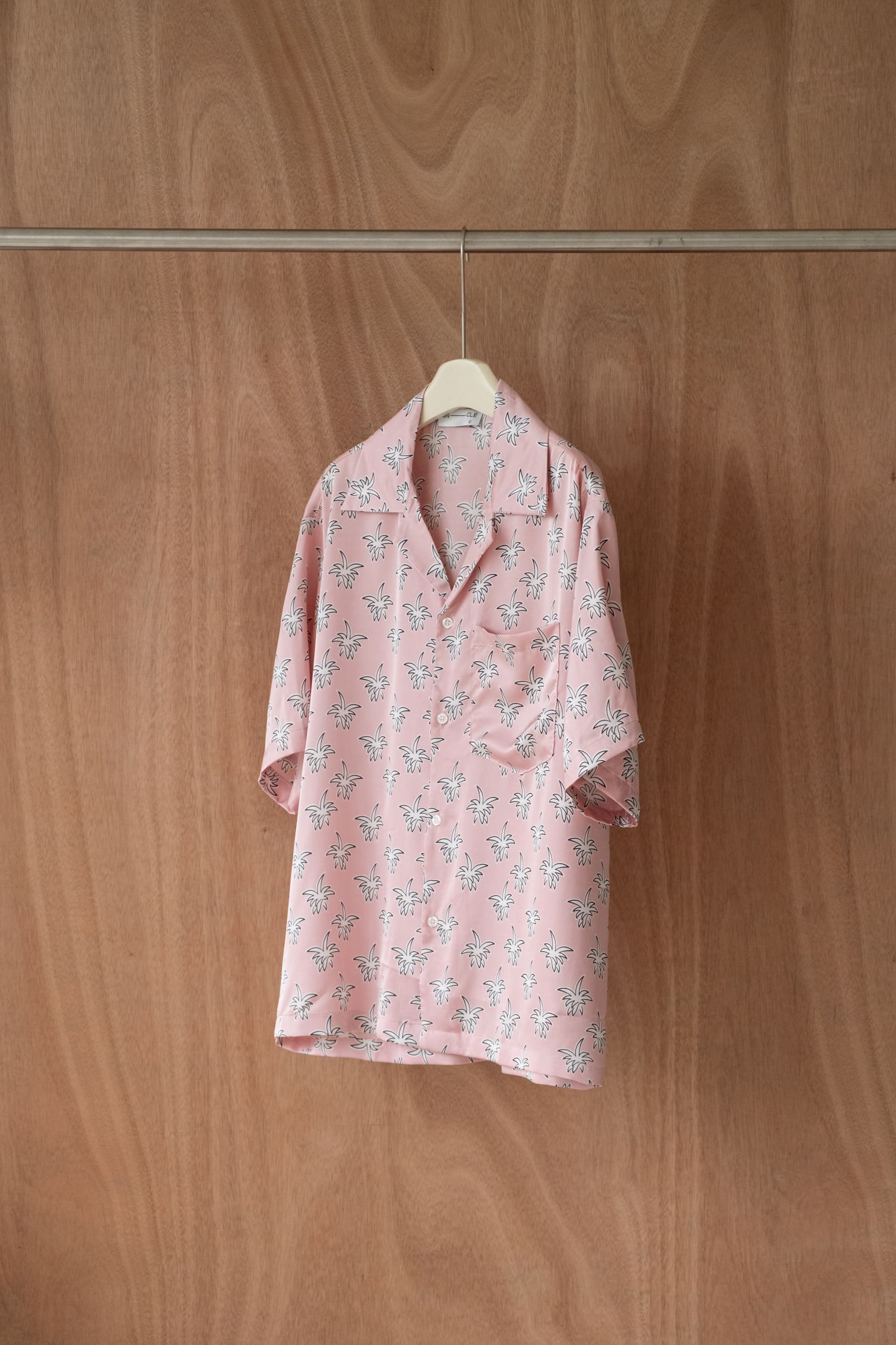 UNCLÉ Pink Pop-palm Shirt
