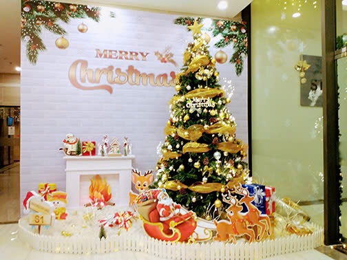 Tiểu Cảnh Trang Trí Noel Ngôi Nhà, Cây Thông 0967669867