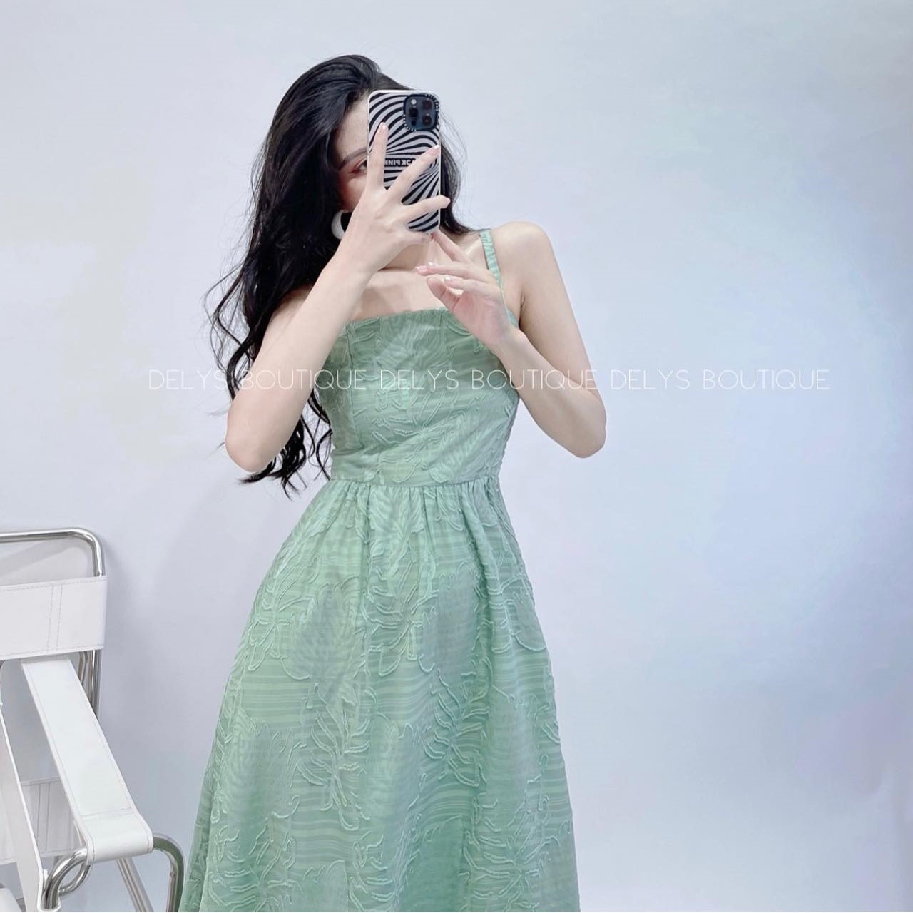 Đầm Váy Nữ Thiết Kế Sang Chảnh Xòe Trễ Vai Cúp Ngực Lụa 3D Họa Tiết Hoa Lá  ( Có Mút Ngực ) | Shopee Việt Nam