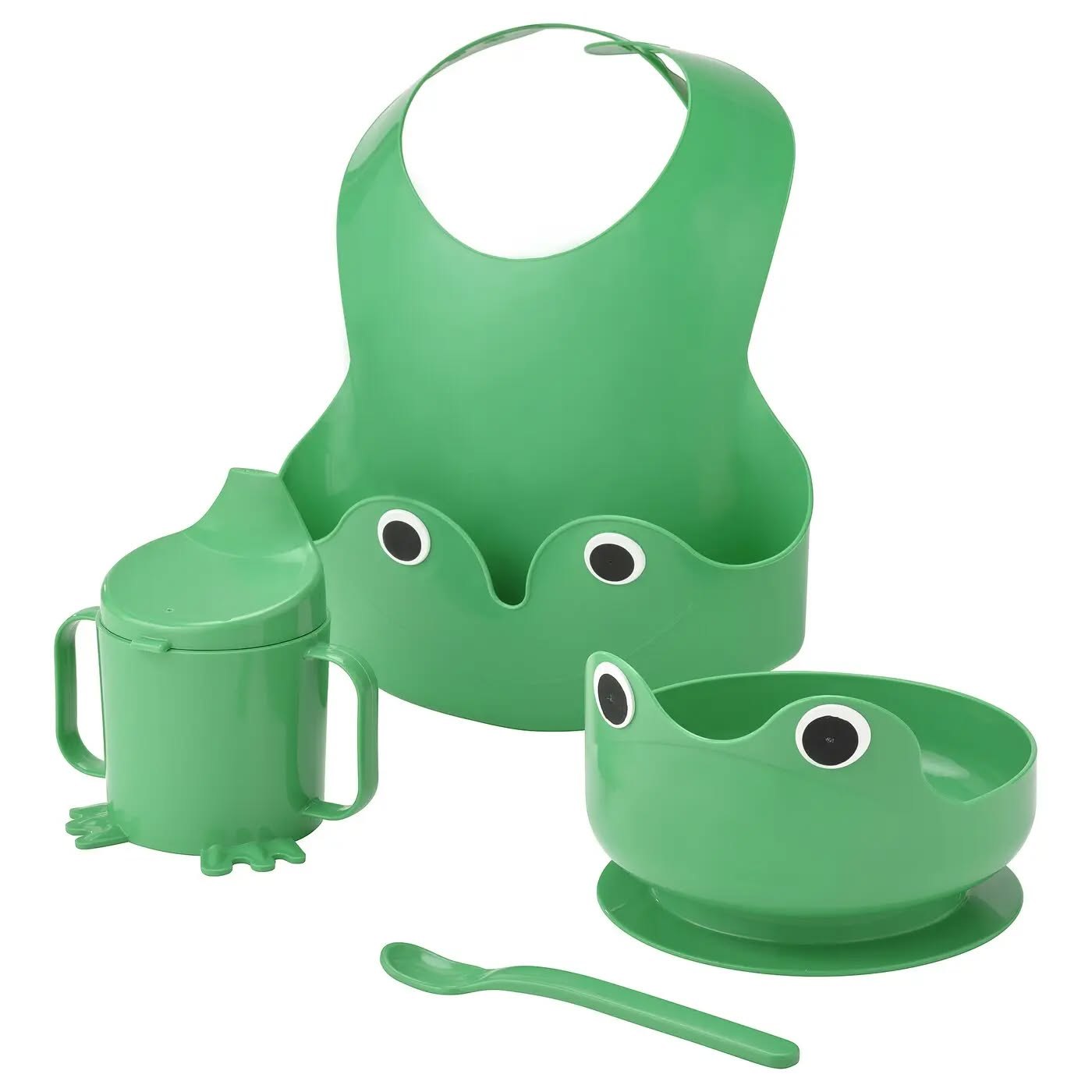 Set 4 dụng cụ ăn uống MATA xanh lá