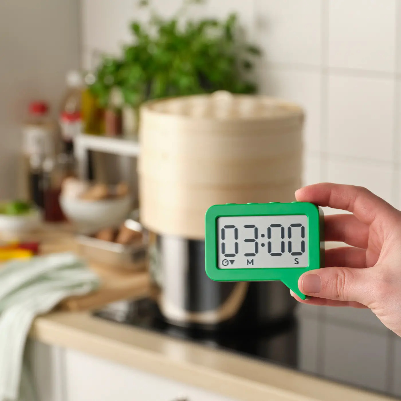 Đồng hồ hẹn giờ LJUNGPIPARE xanh