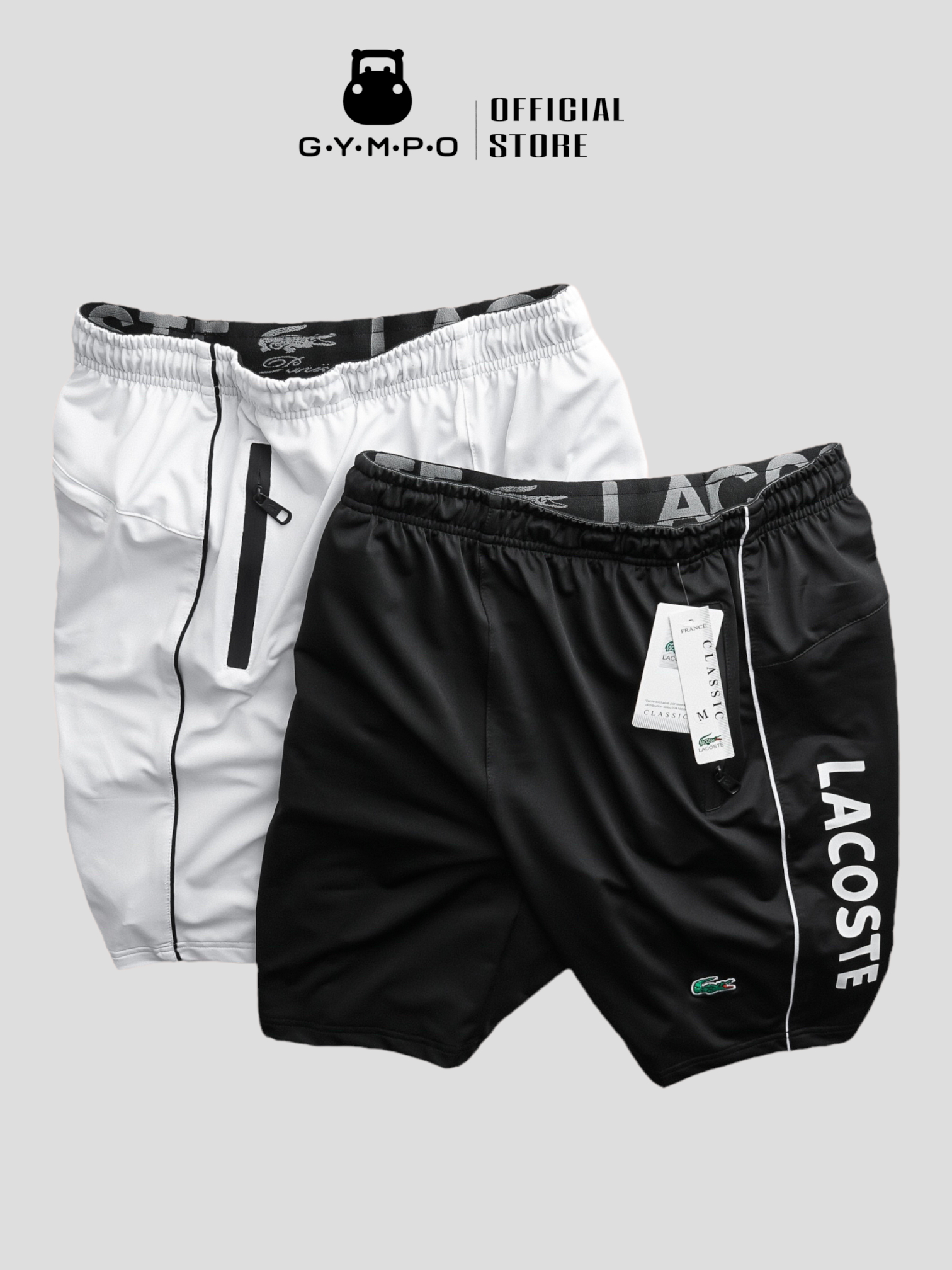 Quần Short Lacoste 1 Sọc Hông