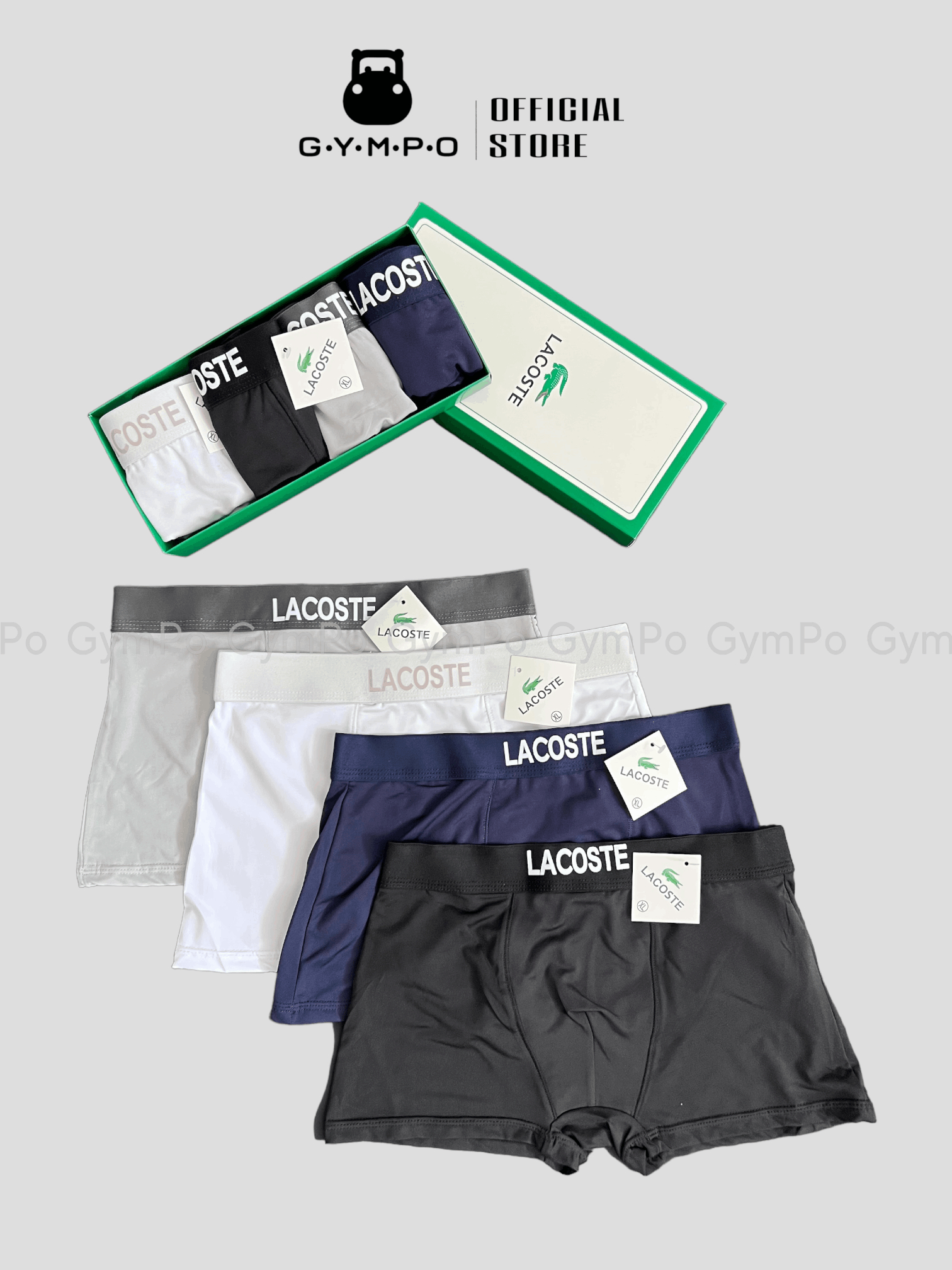 Hộp 4 Boxer Lacoste