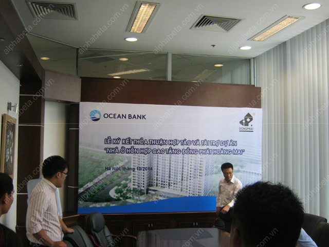 Backdrop ký kết hợp đồng OceanBank