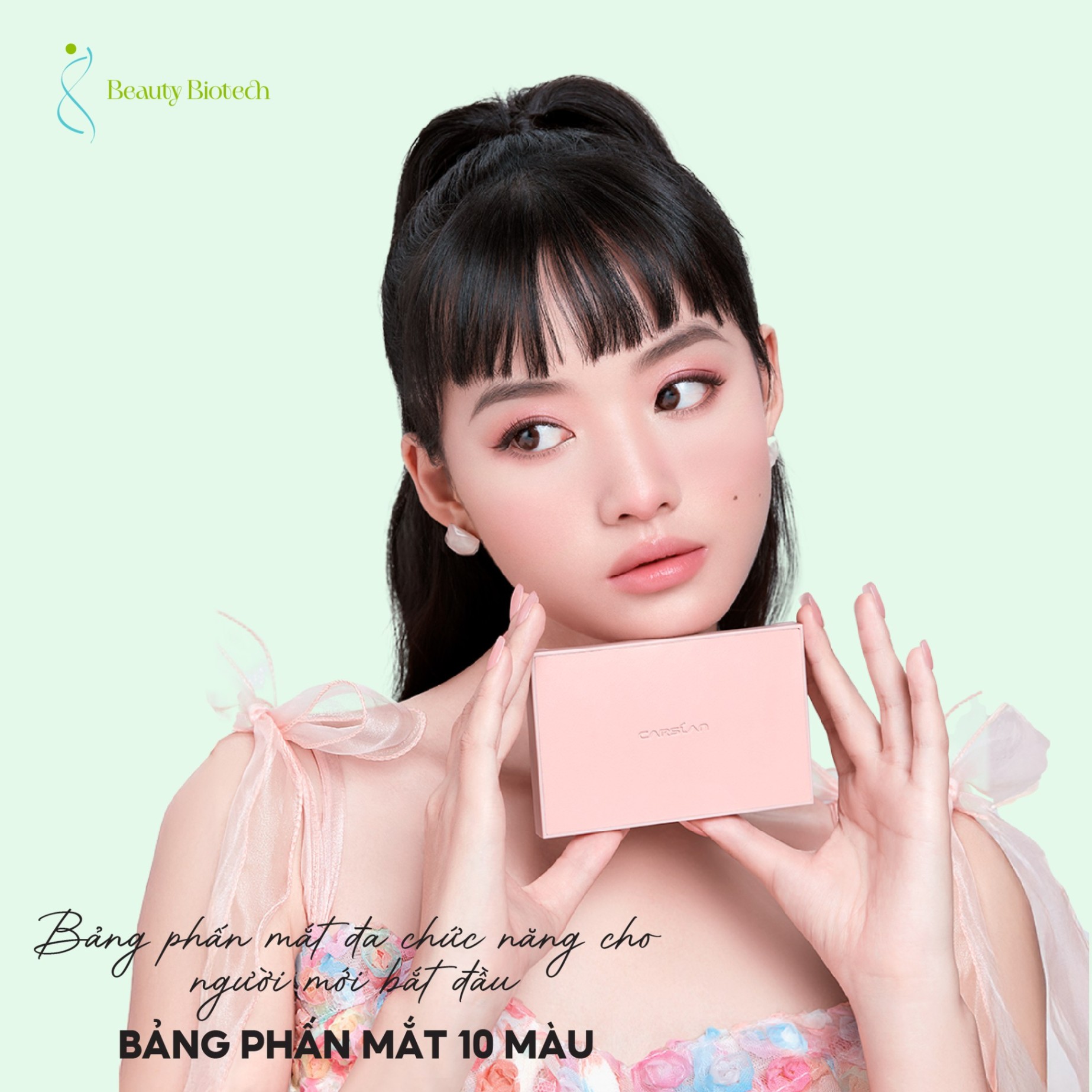 Bảng phấn mắt Carslan 10 màu dành cho người mới bắt đầu