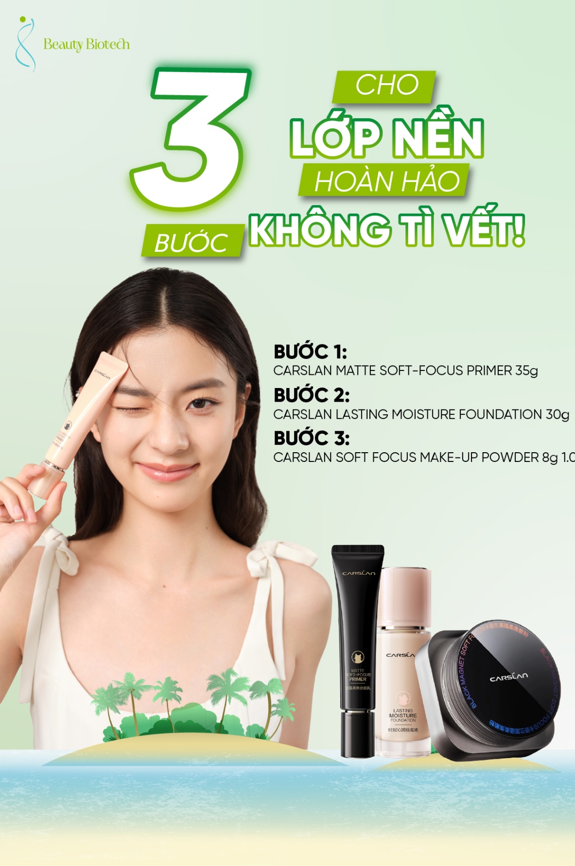 3 BƯỚC CHO LỚP NỀN HOÀN HẢO KHÔNG TÌ VẾT – BÍ QUYẾT MAKEUP MỊN ĐẸP SUỐT CẢ NGÀY