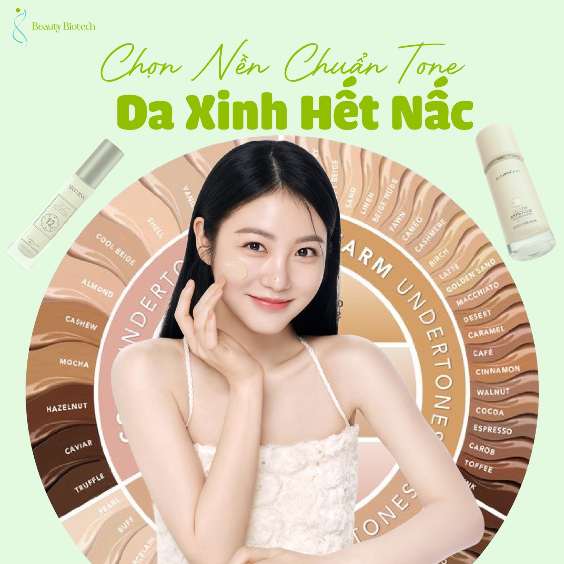 Cách chọn kem nền chuẩn với tone da cực đơn giản