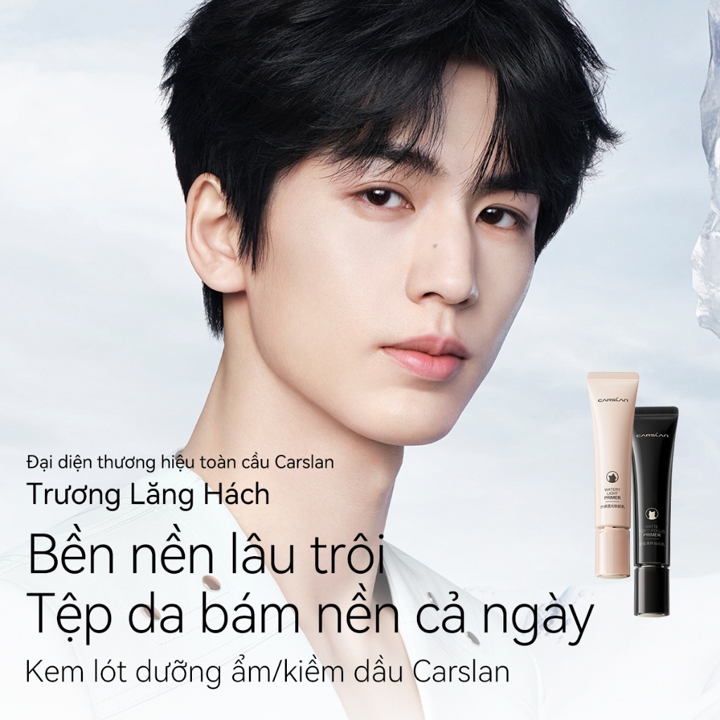 [COMBO CARSLAN]Combo Kiềm Dầu Carslan Kem Lót Carslan Tuýp Đen + Kem Nền Carslan Nắp Đen