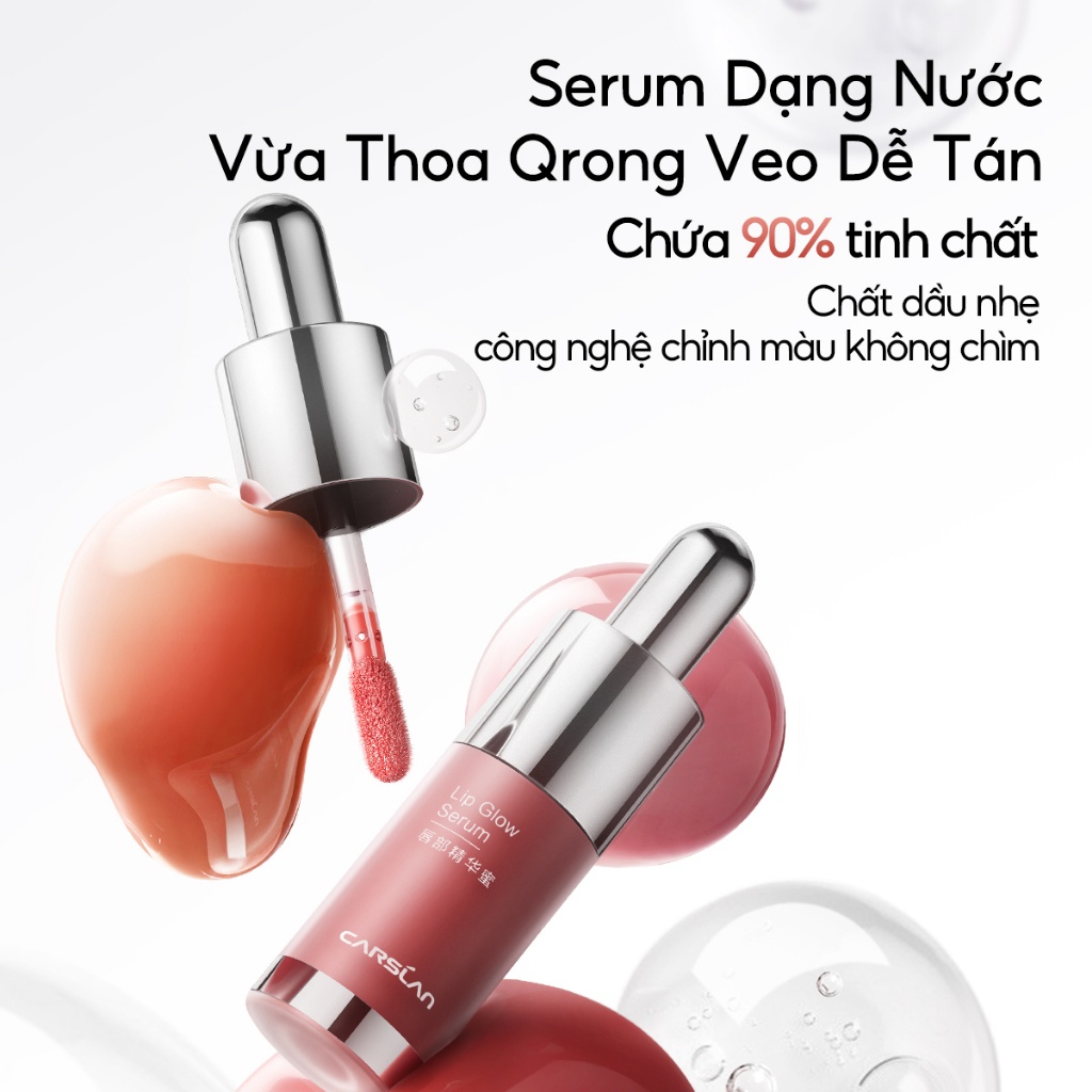 [COMBO CARSLAN] Son Tint Carslan Cấp Ẩm Căng Mọng 4.5g + Phấn Má Hồng Carslan 6 Màu 5.5g