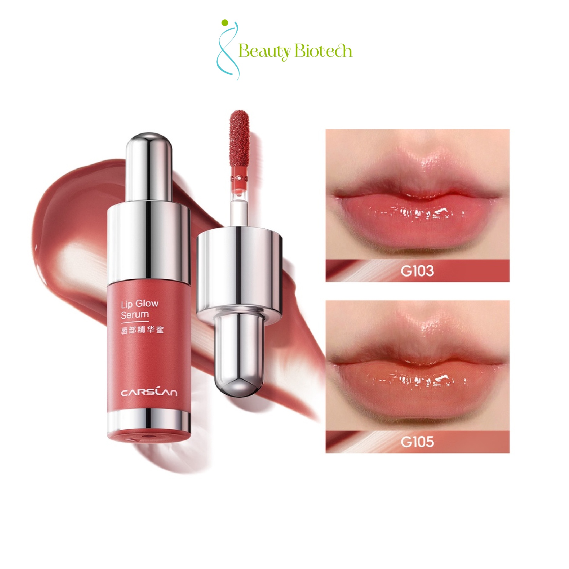 [COMBO CARSLAN] Son Tint Carslan Cấp Ẩm Căng Mọng 4.5g + Phấn Má Hồng Carslan 6 Màu 5.5g