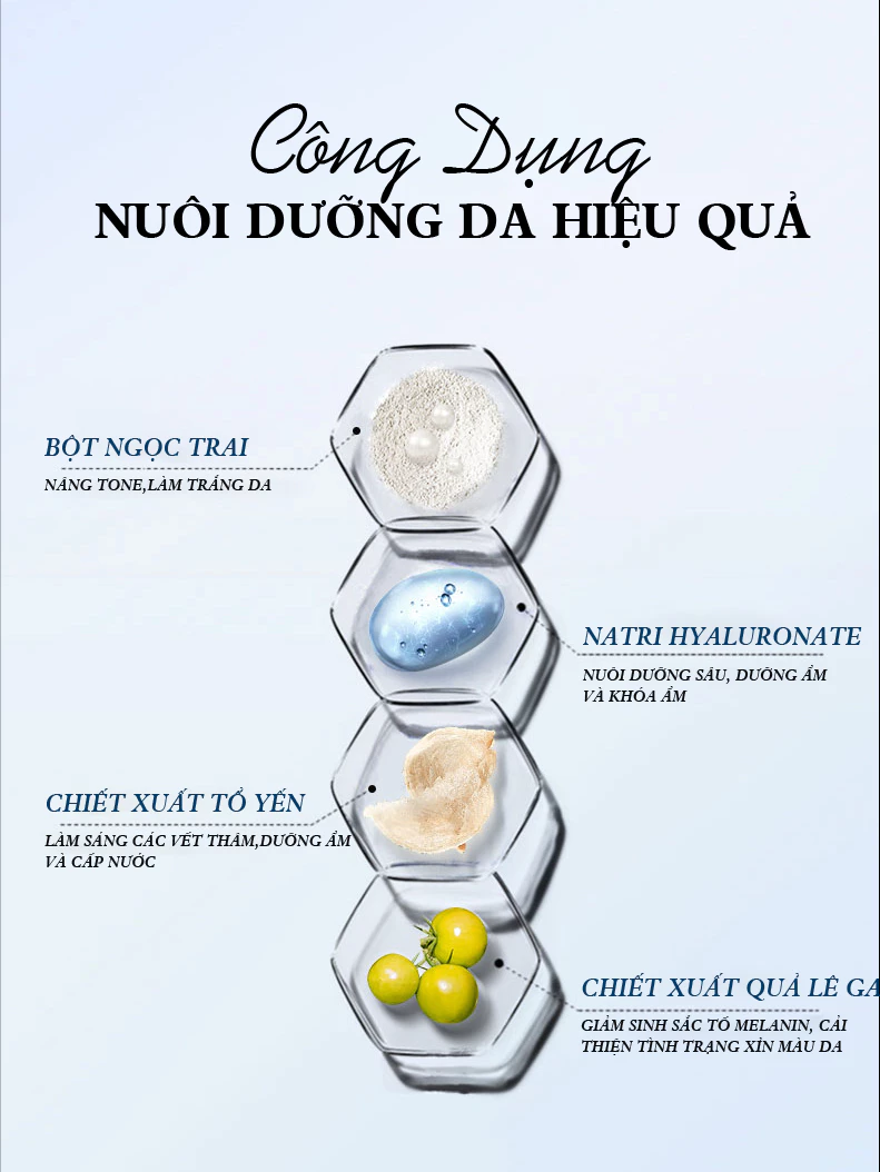 [COMBO HEXZE] Kem Dưỡng Hexze Nâng Tông Sáng Mịn, Cấp Ẩm Da 50g + Phấn Phủ Hexze Dạng Bột Mỏng Nhẹ 7g