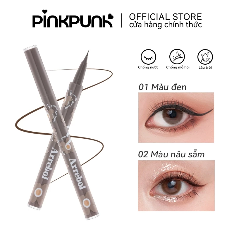 Bút kẻ mắt dạng gel PinkPunk – Nét kẻ siêu mảnh, bền màu, chống nước cả ngày