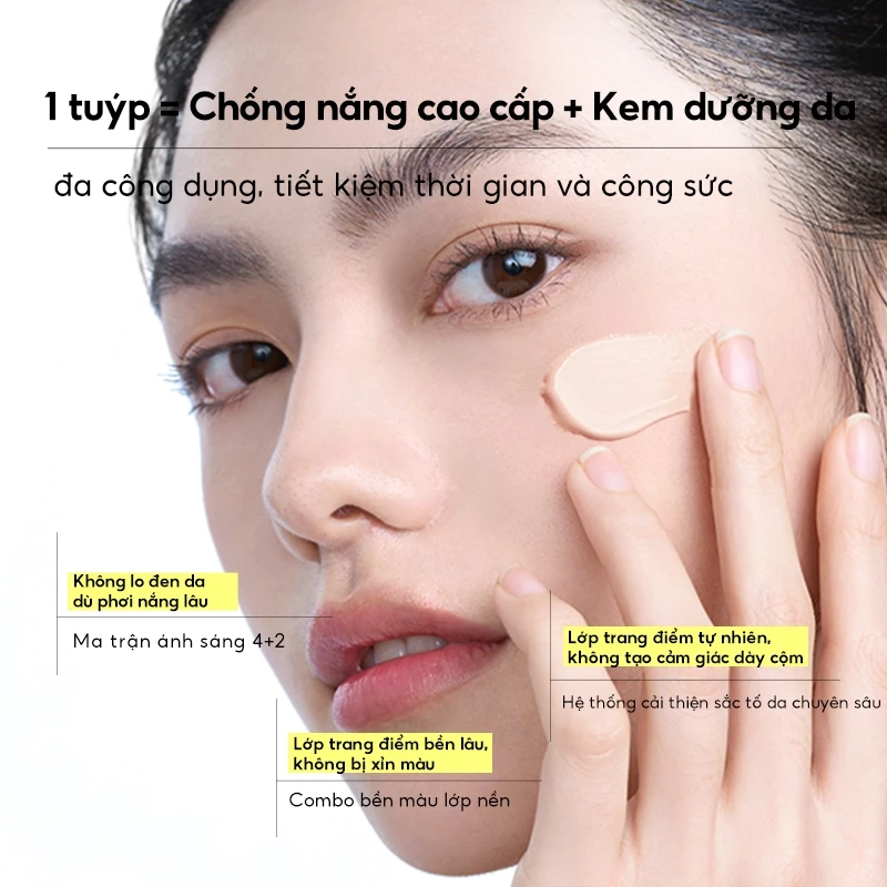 Kem Chống Nắng Nâng Tone, Chống Nước Hapsode 40g