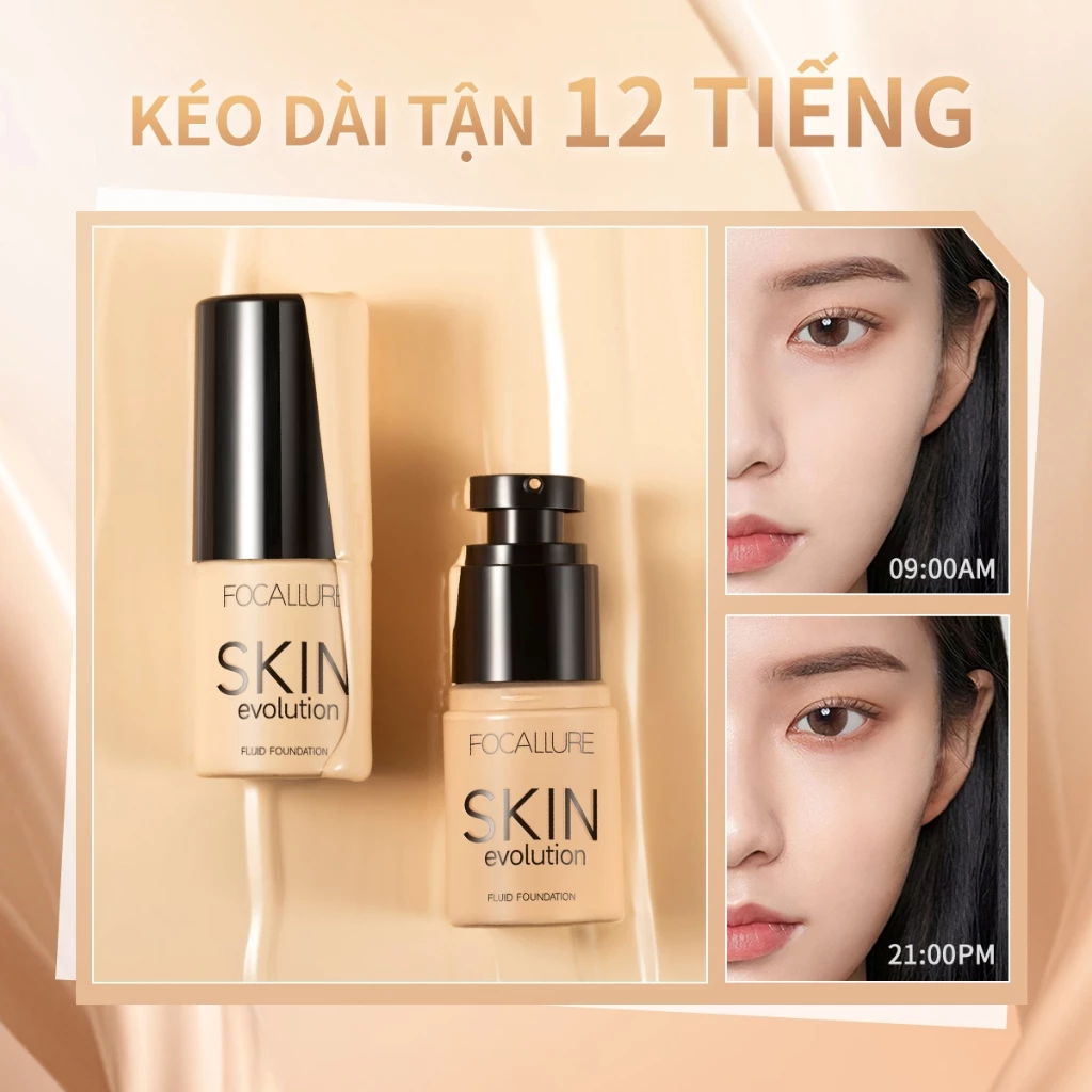 Kem Nền FOCALLURE Dạng Lỏng – Làn Da Hoàn Hảo, Tự Nhiên Như Không Trang Điểm