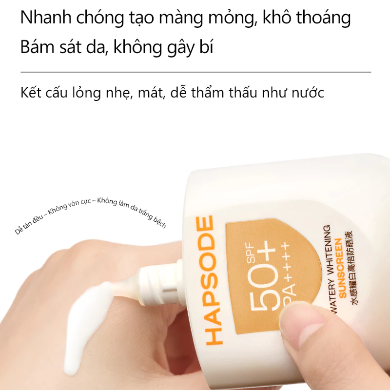 Sữa chống nắng cấp ẩm Hapsode 50g – Độ chống nắng SPF50++, PA+++ dịu nhẹ, không nhờn rít