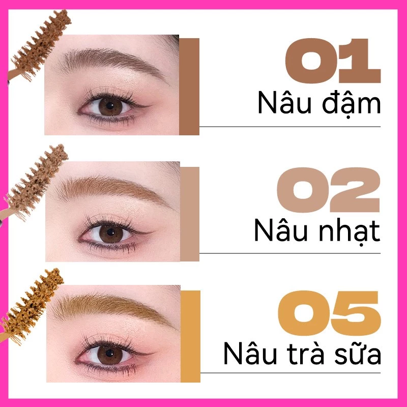 Mascara lông mày PinkPunk – Định hình tự nhiên, chống nước, bền màu cả ngày