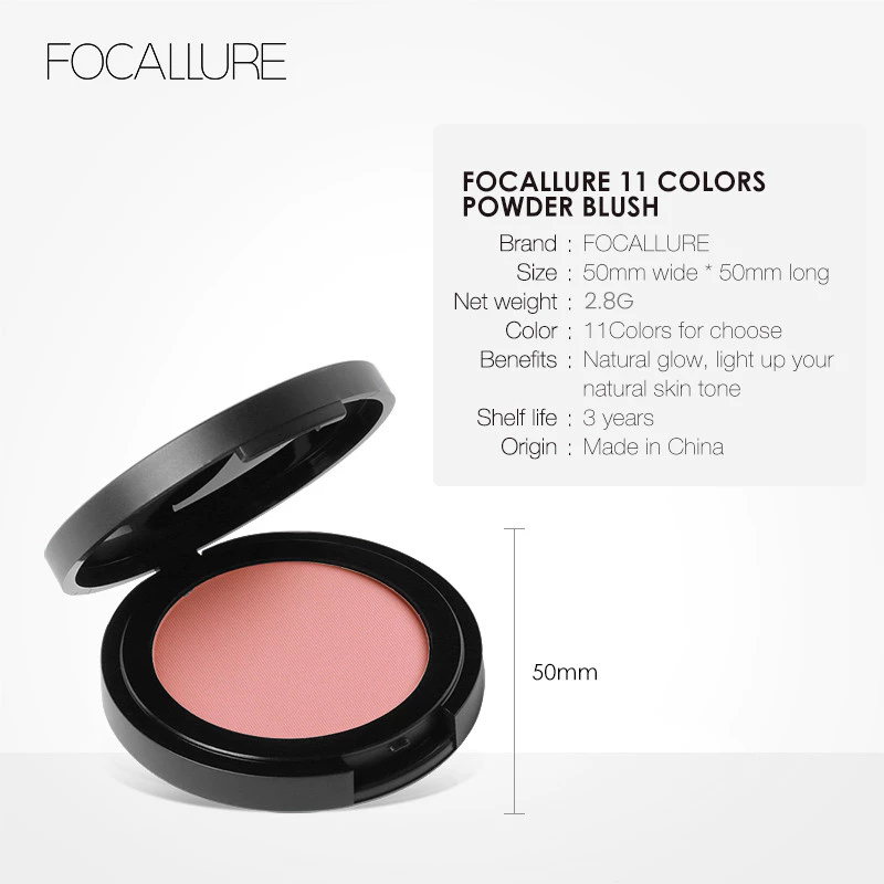 Phấn Má Hồng FOCALLURE 2.8g – Cho Gương Mặt Tươi Tắn, Tự Nhiên Suốt Ngày Dài