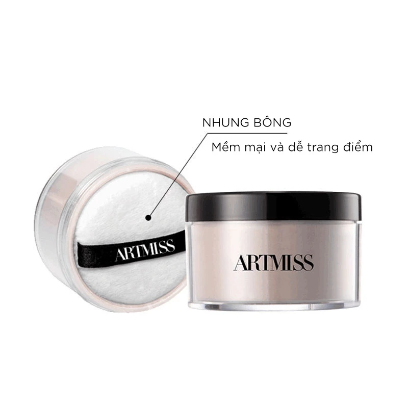Phấn phủ Artmiss Transparent Matte Powder kiểm soát dầu 30g
