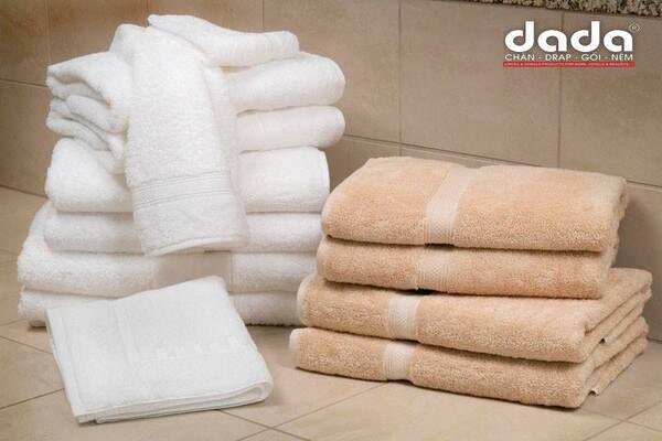 Combo 2 Khăn Bông DADA Tiêu Chuẩn Khách Sạn 5 Sao - 100% Cotton Mềm Mịn Hút Ẩm Tốt