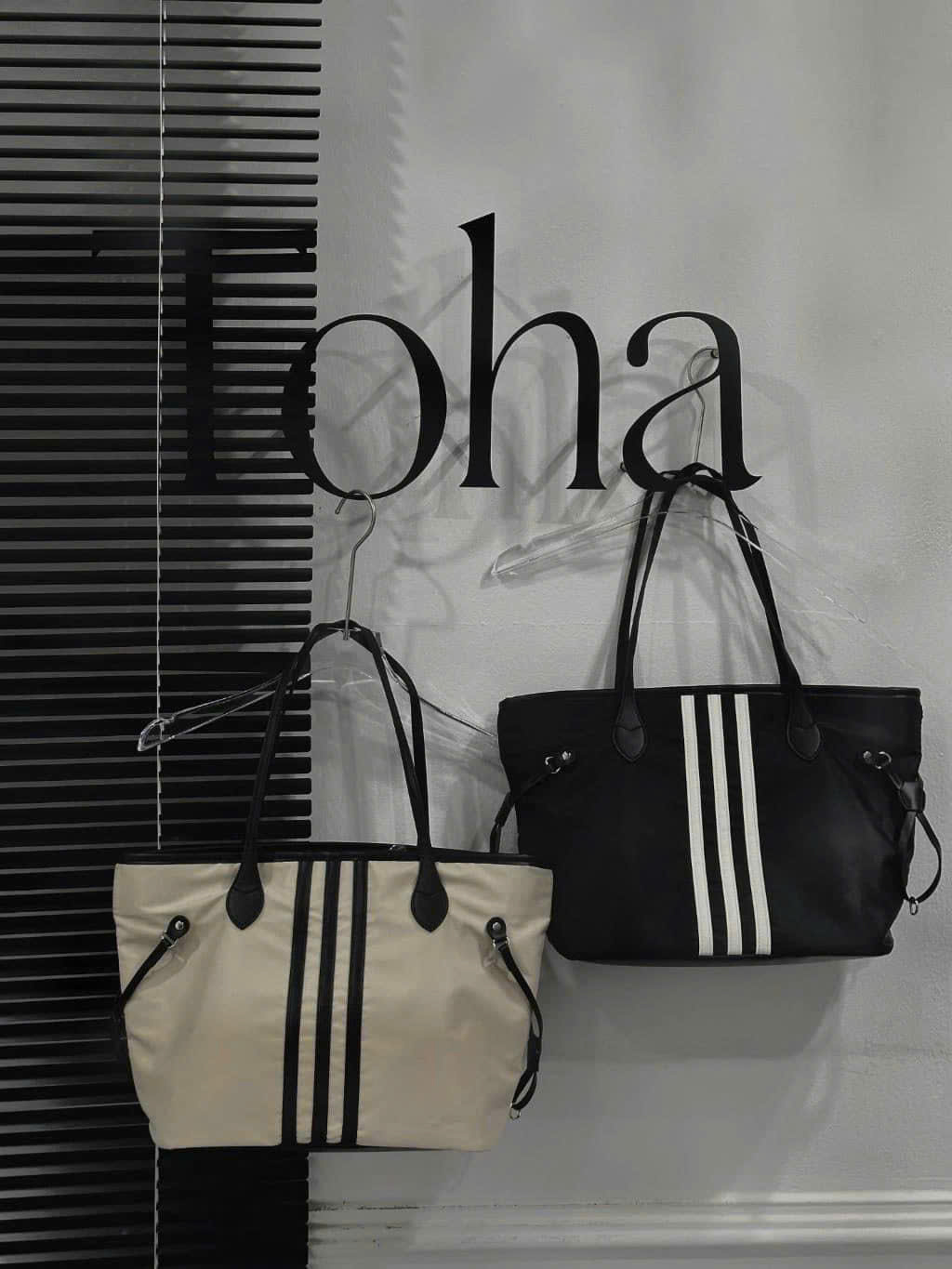 7053# Túi thuyền tote 3 vạch
