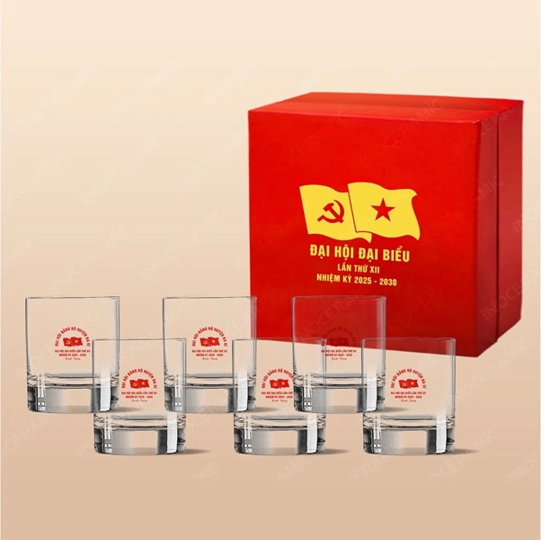 Bộ cốc thủy tinh sang trọng