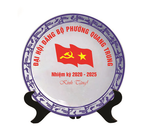 Đĩa gốm sứ biểu trưng