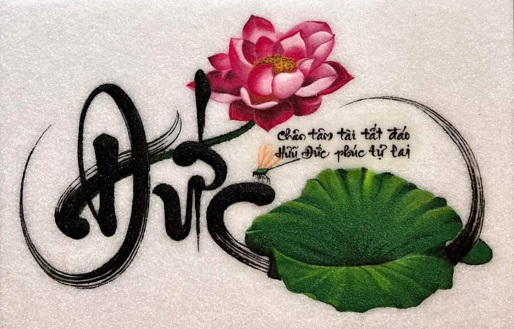 Tranh thư pháp, tranh đá quý