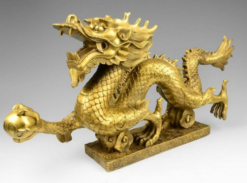 Tượng rồng hoặc đầu rồng đồng