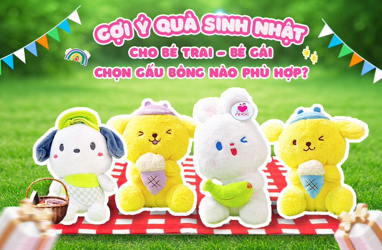 GỢI Ý QUÀ SINH NHẬT CHO BÉ TRAI/BÉ GÁI - CHỌN GẤU BÔNG NÀO PHÙ HỢP?