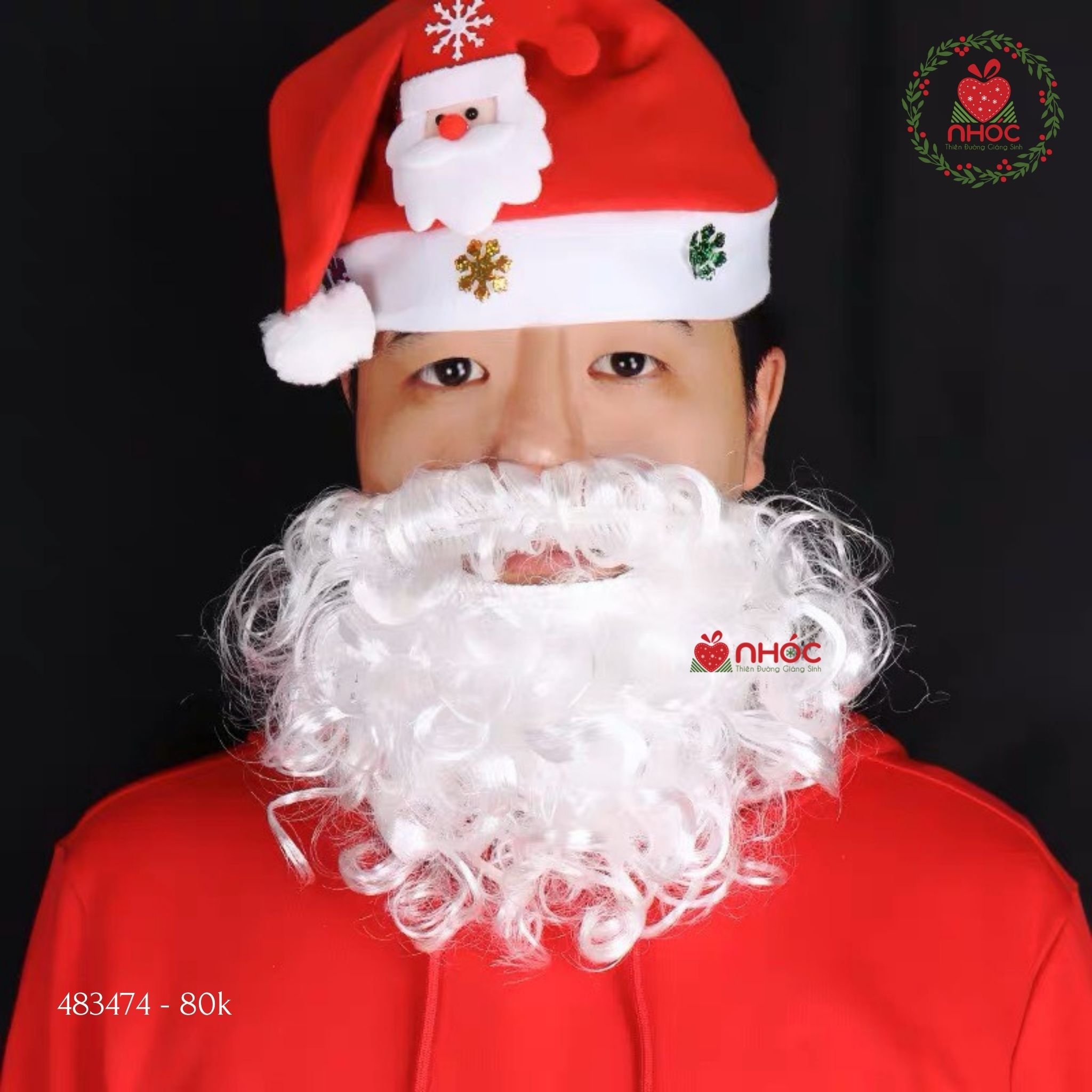 Râu noel xoăn - 8001