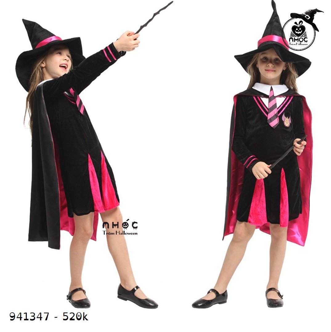 Đầm halloween Hermione harry potter combo nón