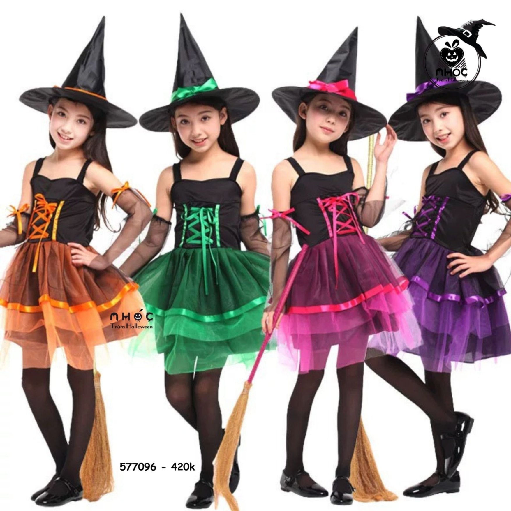 Trang phục cosplay phù thủy halloween | Trang Phục Biểu Diễn Ấn Tượng