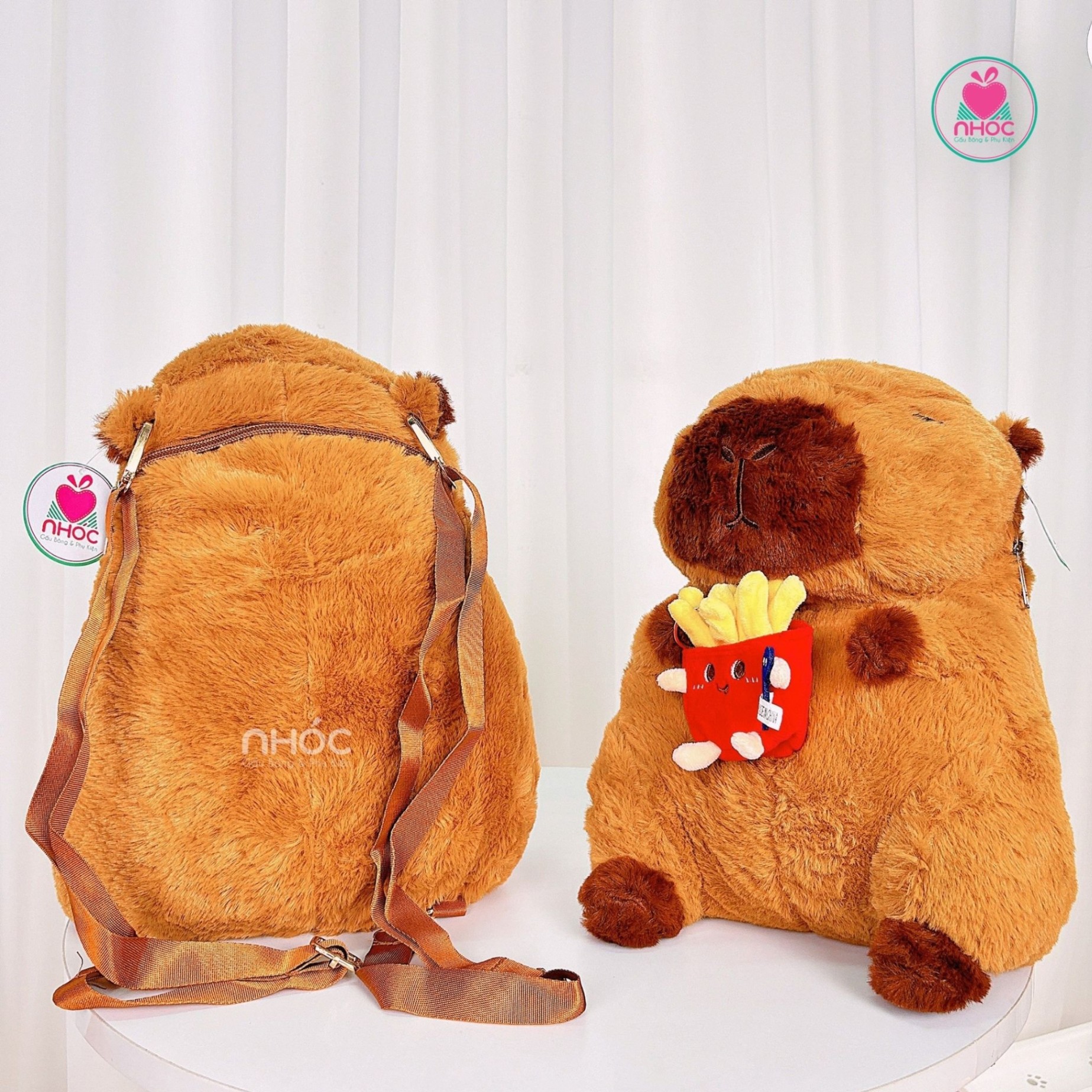 Balo bông Capybara cầm khoai tây - 35280