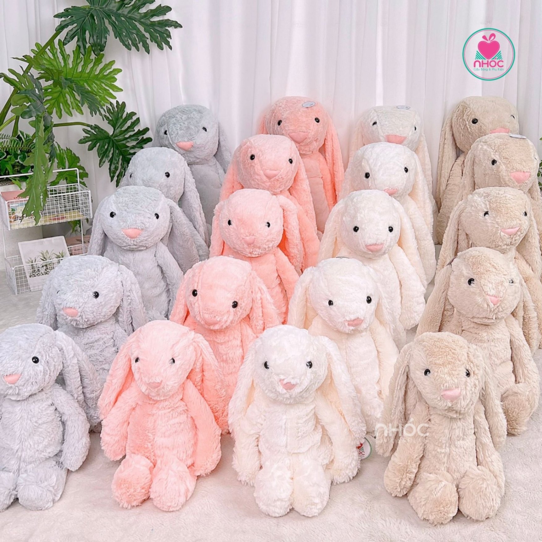 Thú bông Thỏ Jellycat lông xù