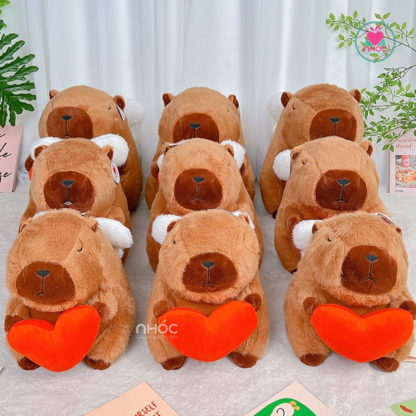 Thú bông Capybara thiên thần lông xù TC