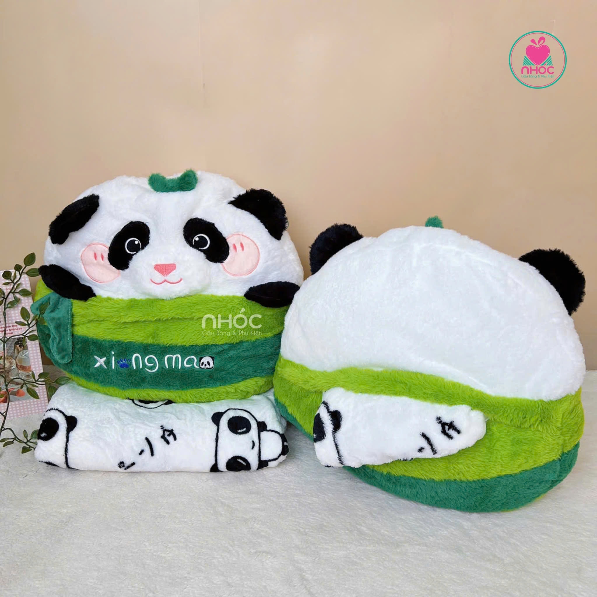 Gối mền Gấu Panda lông xù - 40410