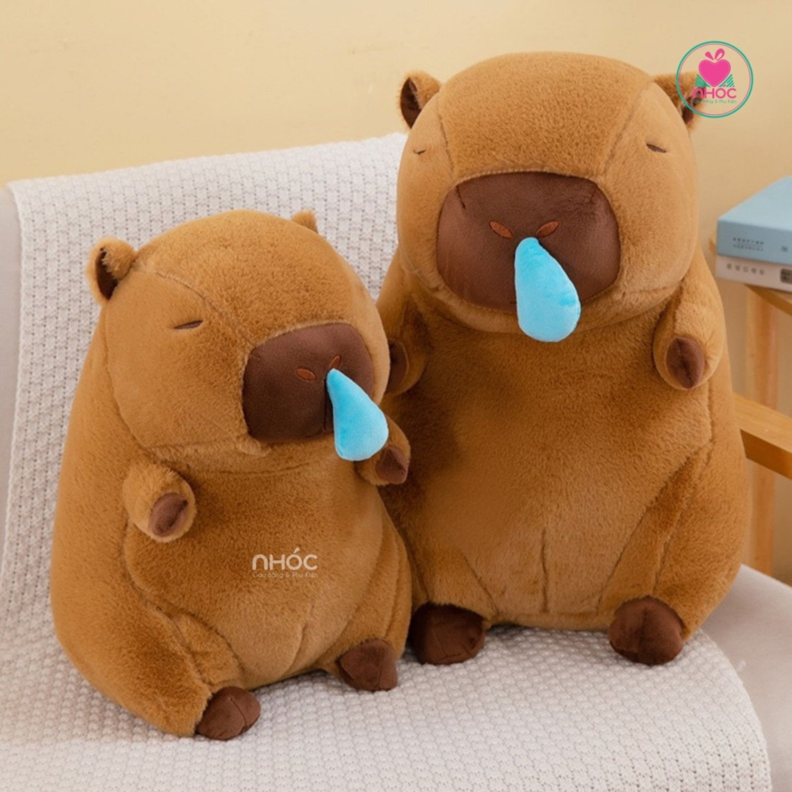 Thú bông Capybara chảy nước mũi lông xù TC