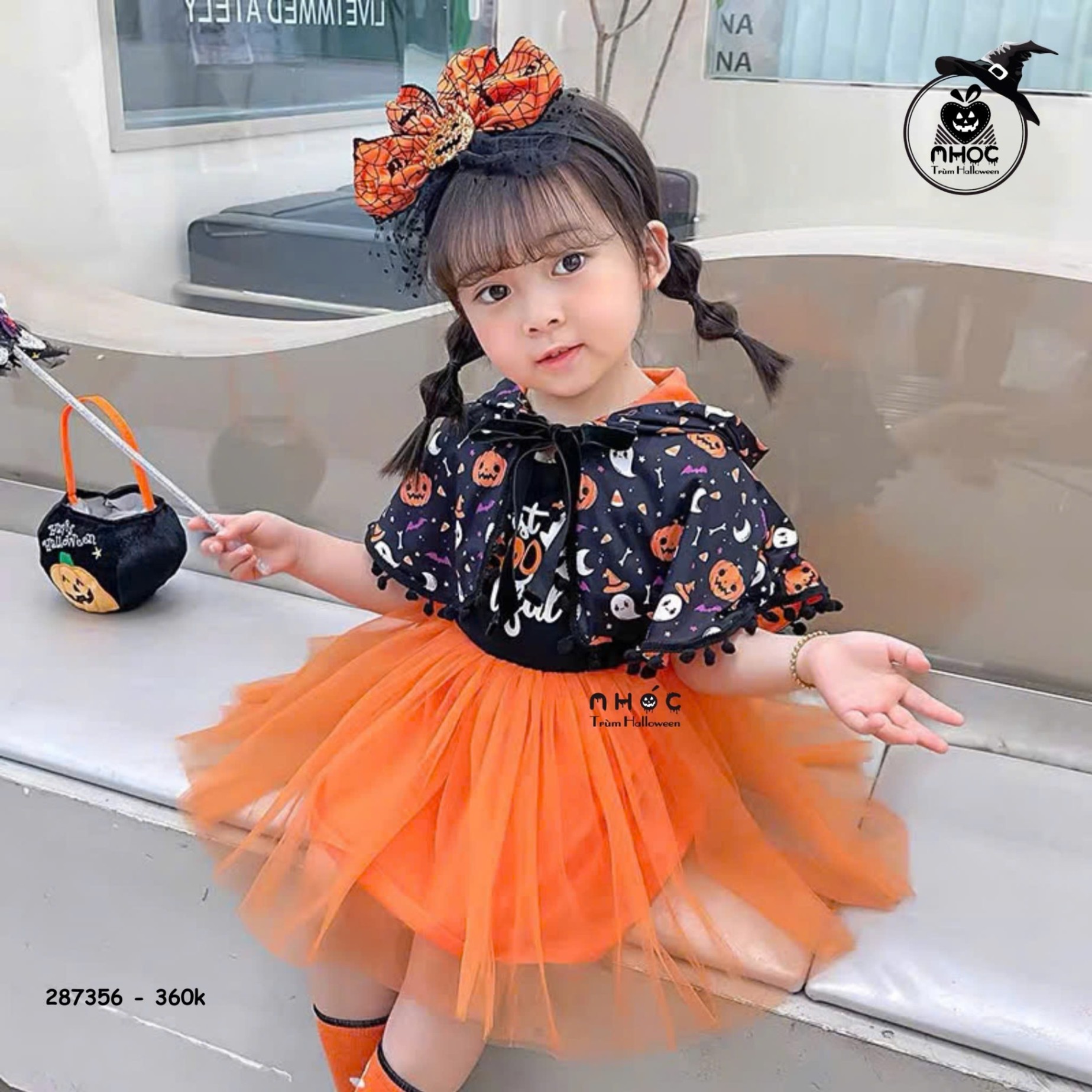 Đầm Halloween Just Boo Tiful combo áo choàng